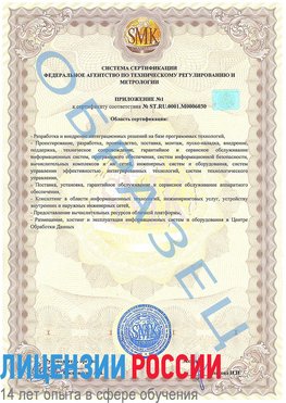 Образец сертификата соответствия (приложение) Веселый Сертификат ISO 27001